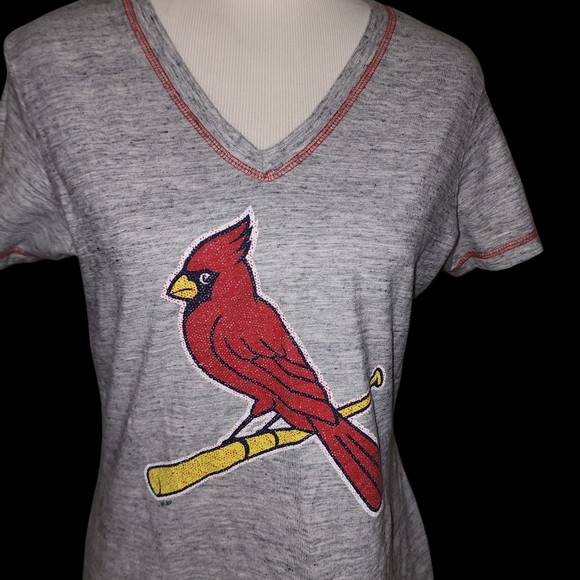General Merchandise St. Louis Cardinals LARGE V-Neck T-shirt MLB Fandom Baseball - Picture 2 of 14
